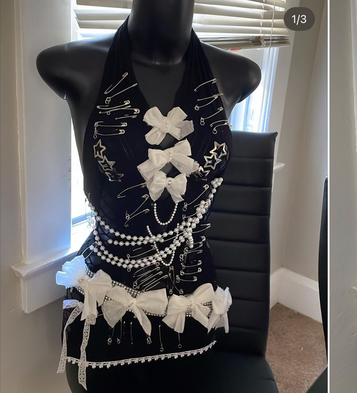 Tuxedo punk rocker dress