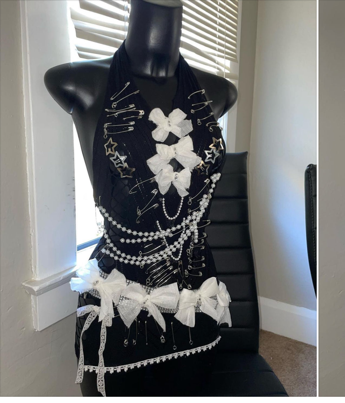 Tuxedo punk rocker dress