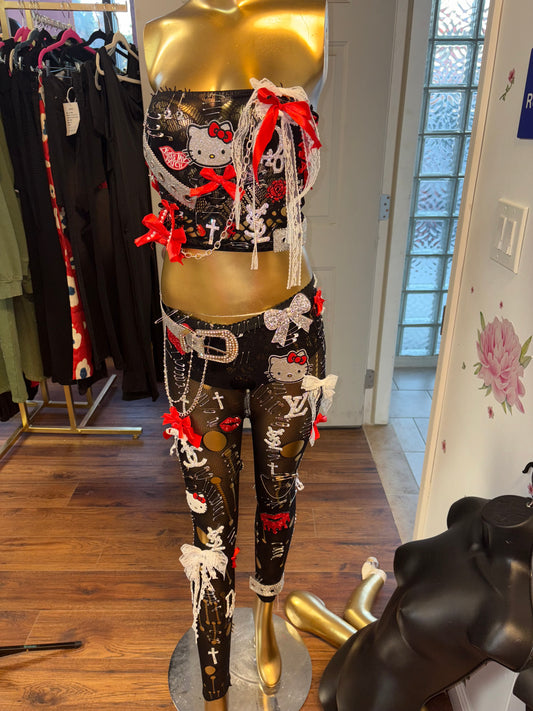 Two piece punk rocker junk set ❤️