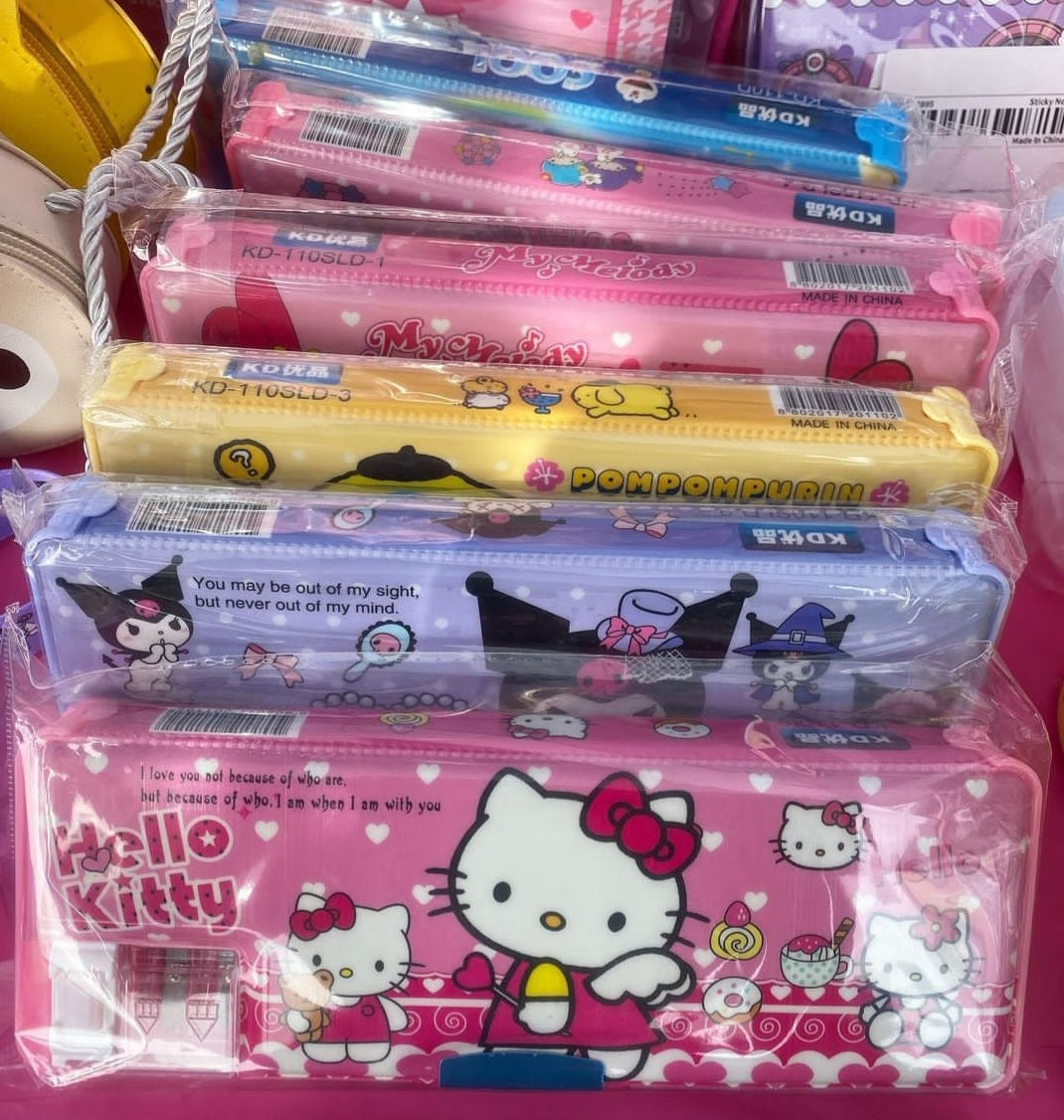 Hello Kitty, Kuromi, Pom Pom Purin, My Melody, Little Twin Stars, Doraemon