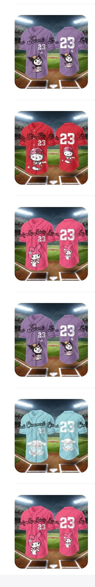 Sanrio Jerseys